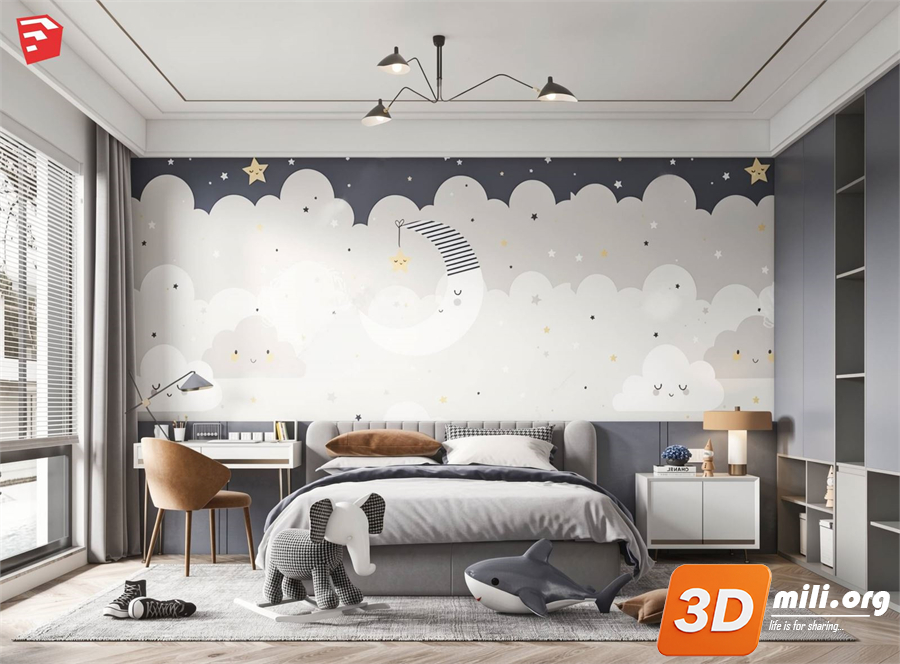 Children Room Scenes Skp FIles 